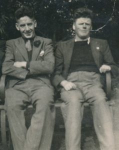 My father, Hugh Butler (l) with his older brother Arthur Butler (r) most likely named after Private Arthur McArdle