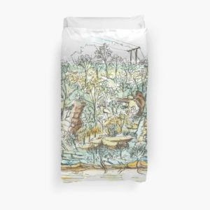 Bents Basin - Redbubble Duvet Cover