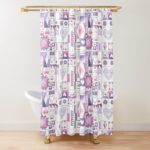 Hearts and Diamonds Sampler - Redbubble Shower Curtain