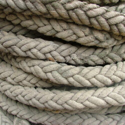 Pile of coiled rope by Jennifer Mosher - thumbnail