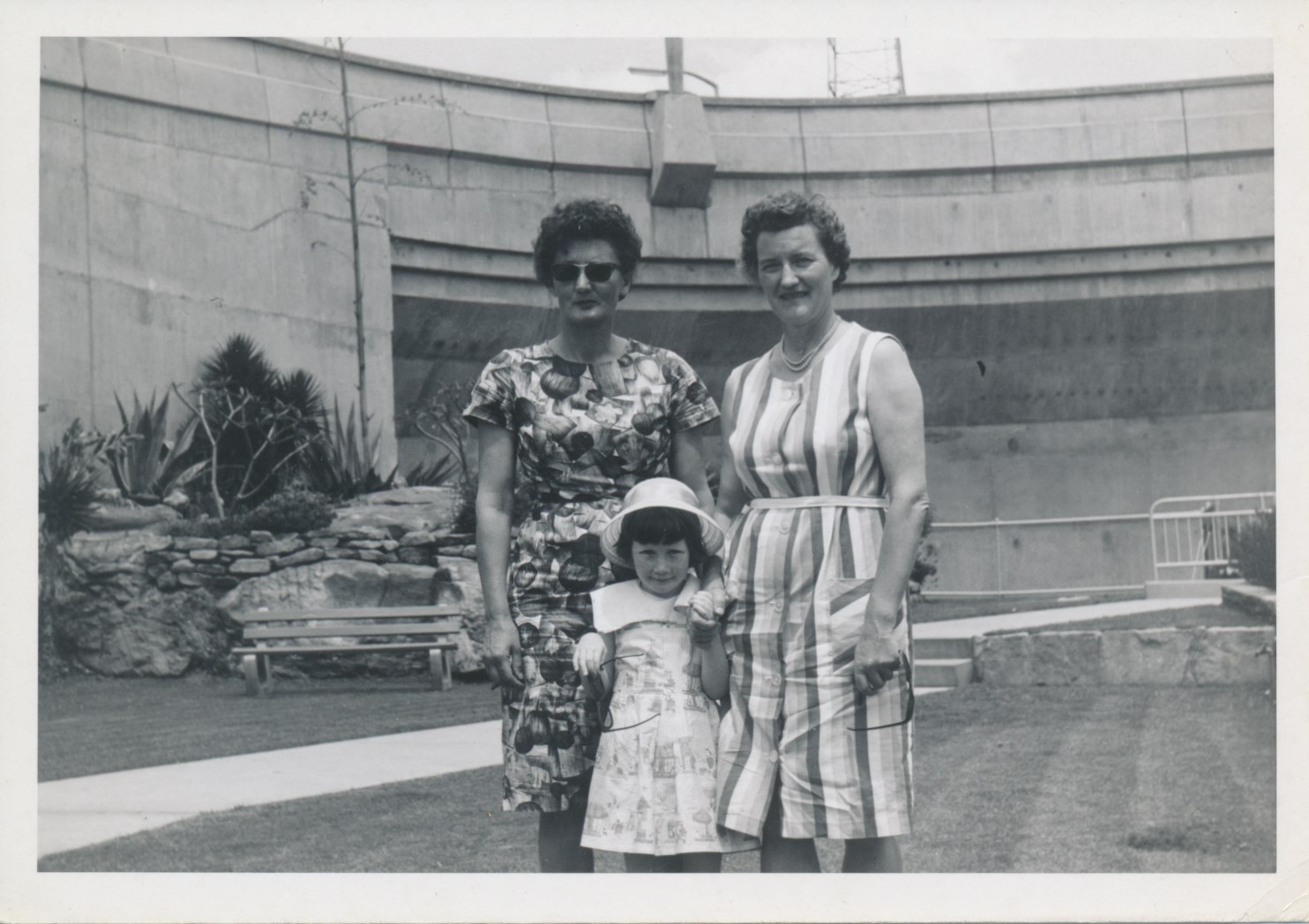 Aunty Doff, Mum and I on the Lower Level, Warragamba Dam, 1965
