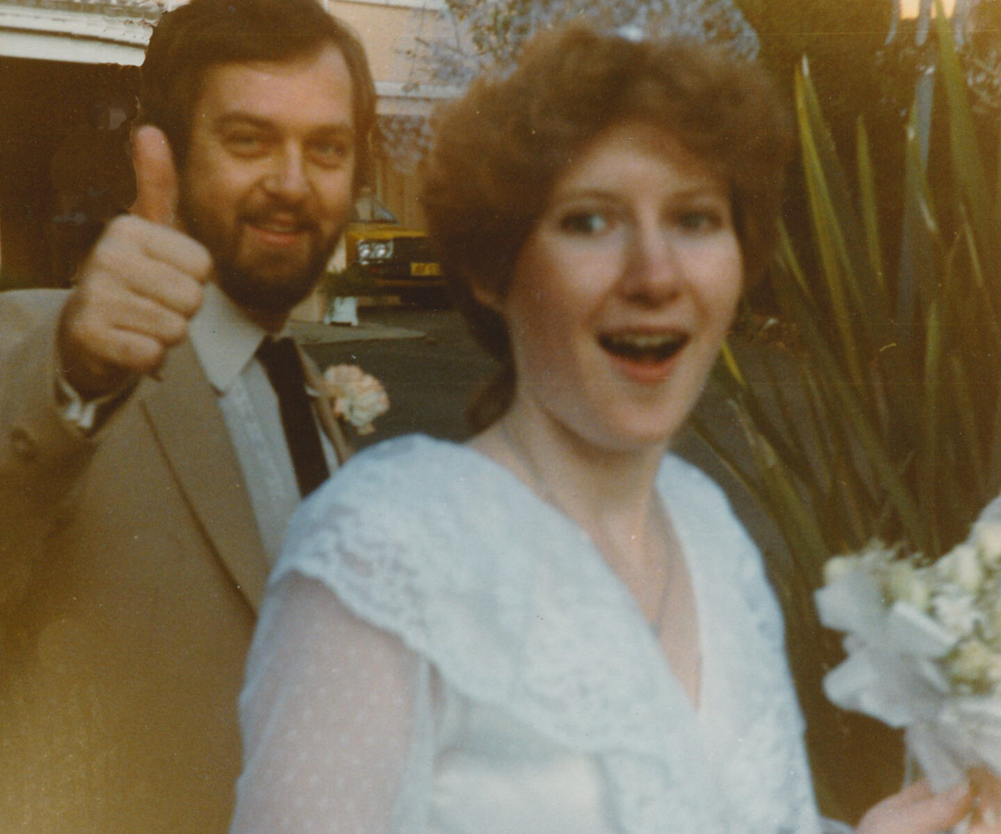 A man and woman about to get married